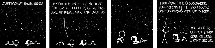 Starwatching (Cartoon from xkcd, #428, released under CC-BY-NC)